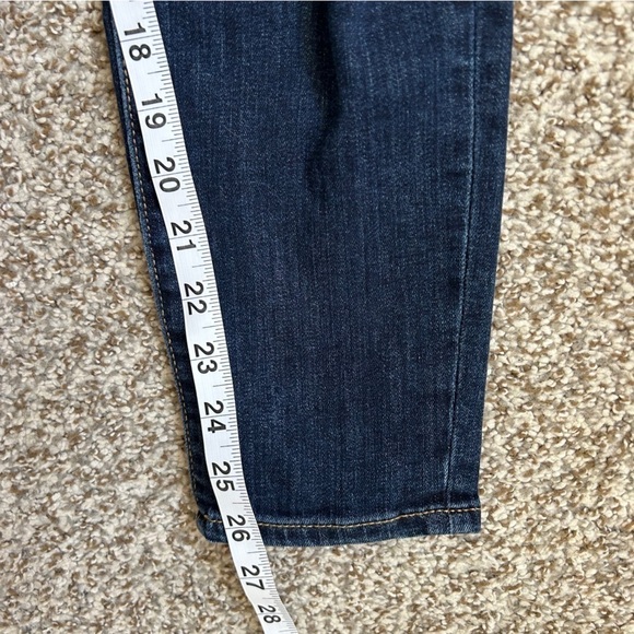 Gap Denim Legging Dark Wash Distressed Skinny Jeans Stretch Casual Size 10 30 - Picture 7 of 7